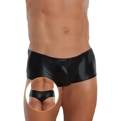 SoftLine - Thong 4485 L. Czarne męskie stringi, które podkreślą Twoje atuty. Rozmiar: L