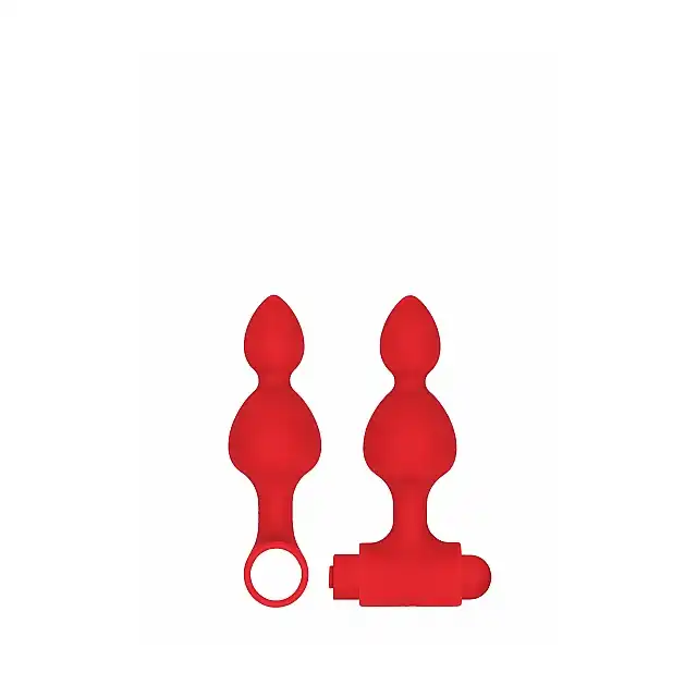 Ouch! - USB-Rechargeable Anal Set. Zestaw analnych wtyczek i wibratorów. Pocisk wibrujący ładowany USB. Niekończąca się analna przyjemność