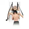 Fetish Fantasy - Deluxe Fantasy Door Swing. Huśtawka erotyczna z mocnych pasów z szerokim siedziskiem. Idealne urozmaicenie dla par pragnących razem wznieść się na erotyczne wyżyny