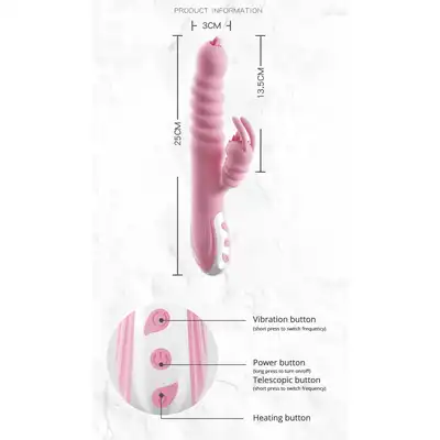Bseries - Wibrator króliczek-Hannah USB -Pink