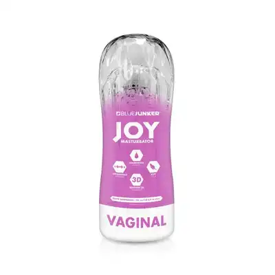 Blue Junker - Masturbator Vaginal. Klasyczny masturbator w kubeczku. Kształt mięciutkiej waginy