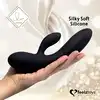 FeelzToys - Lea Black Glitter - luksusowy wibrator. Perfekcyjna stymulacja dzięki dwóm niezależnie sterowanym silnikom 