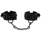 Sportsheets - Sincerely Bow Tie Cuffs - czarne mankiety z łańcuchem i kokardkami