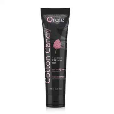 Orgie! - Lube Tube Cotton Candy 100ml. Żel na bazie wody z aromatem waty cukrowej. Trwały aromat, nieklejąca formuła