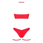 Obsessive - Kissmas Set L/XL. Zmysłowy komplet bielizny świątecznej. Uzupełniony ponętnymi dodatkami nada Ci seksapilu