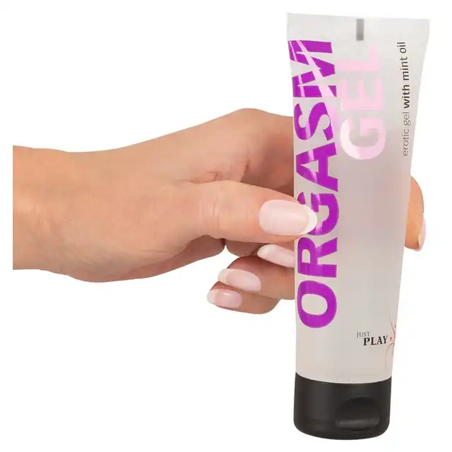 Just Play - Orgasm Gel. Żel do masażu erotycznego wzmacniający orgazm z dodatkiem wysokiej jakości olejku miętowego. 