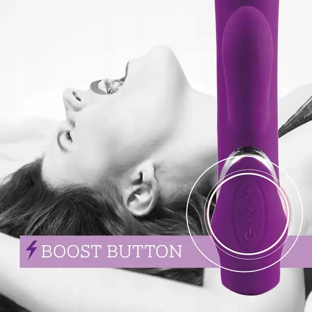 Lovers Premium - Venus Purple. Stylowy wibrator z króliczkiem jakości premium, jednoczesna stymulacja punktu G i łechtaczki