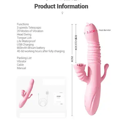 Wibrator-Ada USB -Pink