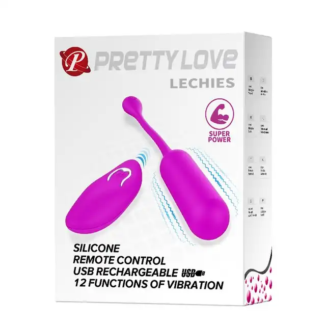 Pretty Love - Lechies. Klasyczne jajeczko wibrujące z 12 satysfakcjonującymi trybami wibracji. Ładowanie USB i pilot do zdalnego sterowania