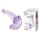 Lux Fetish - Strapless Strap-On Purple. Dwustronny strapon bez uprzęży z innowacyjnym wygięciem. Orgazm dla obydwojga gwarantowany!