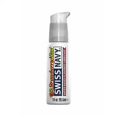 Swiss Navy - Strawberry&amp;Kiwi 29,5ml - lubrykant na bazie wody o smaku truskawki i kiwi. Eksplozja smaków 