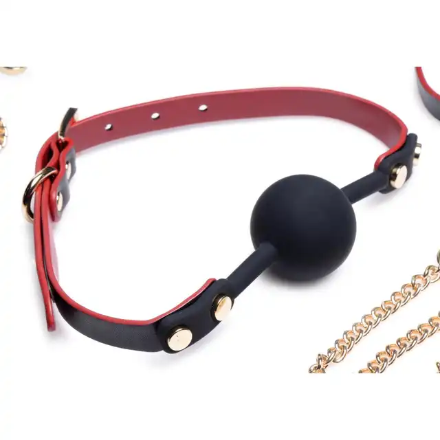 Master Series - Bow Luxury BDSM Set With Travel Bag. Luksusowy zestaw do BDSM zapakowany w elegancką torbę do przechowywania i podróży. Zestaw z kokardkami
