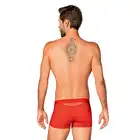 Obsessive - Boldero Boxer Short Red L/XL - męskie bokserki w kolorze soczystej czerwieni. Gładki materiał w elektryzującym kolorze