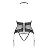 Obsessive - Lacrisia Corset M/L. Odważny, czarny gorset. Prawdziwa bieliźniana perełka