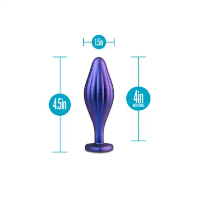 ANAL ADVENTURES MATRIX WAVY BLING PLUG SAPPHIRE