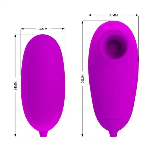 Pretty Love - Suction&amp;Vibro Bullets. Mini jajeczko z funkcjami wibracji i wieloma trybami ssania. Wyjątkowa stymulacja łechtaczki i sutków