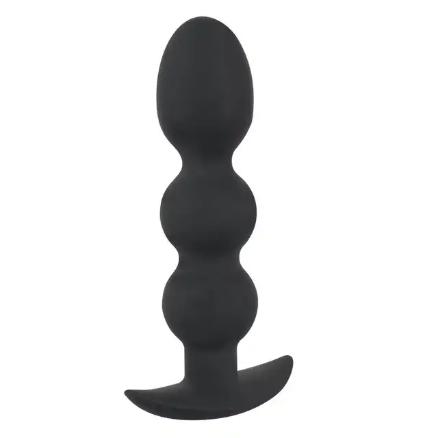 Black Velvets - Heavy Beads. Silikonowy plug analny dla miłośników ciężkich zabaw. Jego nietypowy kształt to gwarancja satysfakcji