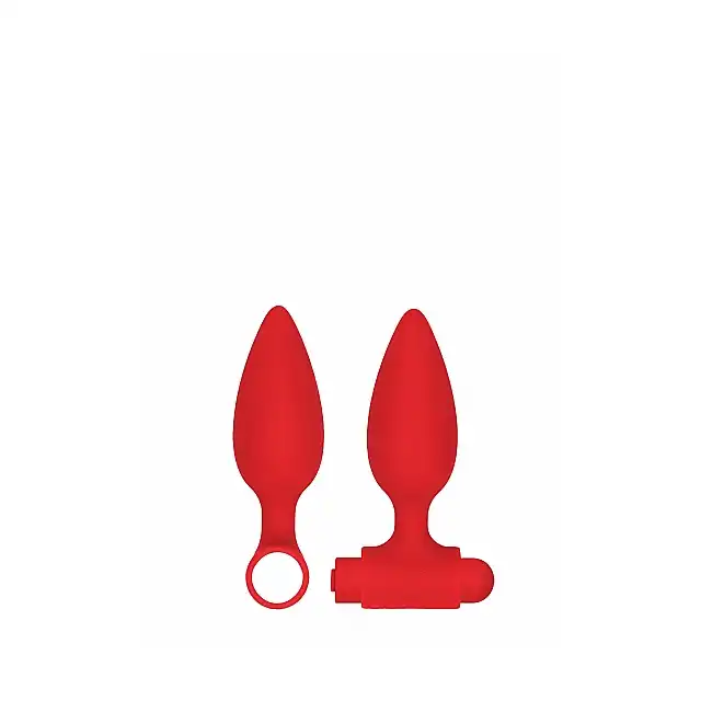 Ouch! - USB-Rechargeable Anal Set. Zestaw analnych wtyczek i wibratorów. Pocisk wibrujący ładowany USB. Niekończąca się analna przyjemność