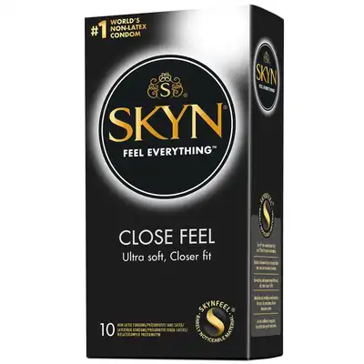 Skyn - Close Feel 10 szt. - nie lateksowe, super cienkie i idealnie dopasowane prezerwatywy