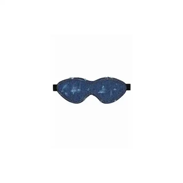 Ouch! - Denim Eye Mask. Dżinsowa opaska na oczy. Poznajcie satysfakcję płynącą z erotycznej zabawy sensorycznej