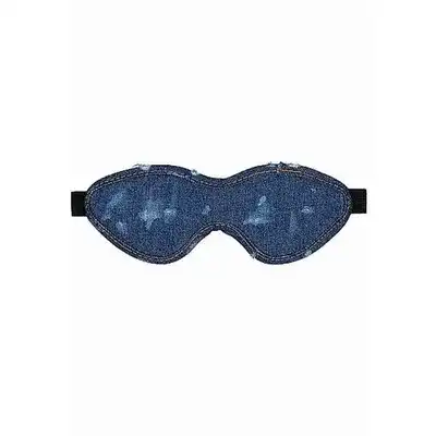 Ouch! - Denim Eye Mask. Dżinsowa opaska na oczy. Poznajcie satysfakcję płynącą z erotycznej zabawy sensorycznej