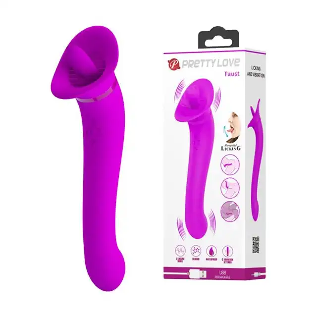 Pretty Love - Faust. Fantastyczny wibrator z funkcją "lizania" i wibracji.  Idealny produkt, który stymuluje Twoje wszystkie właściwe miejsca. 