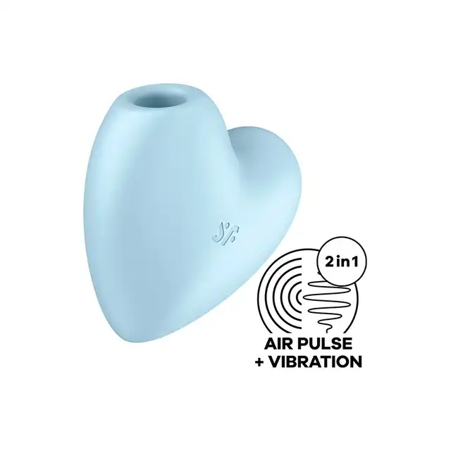 Satisfyer - Cutie Heart Blue - stylowy wibrator pulsacyjny do łechtaczki. Gwarancja przyjemności