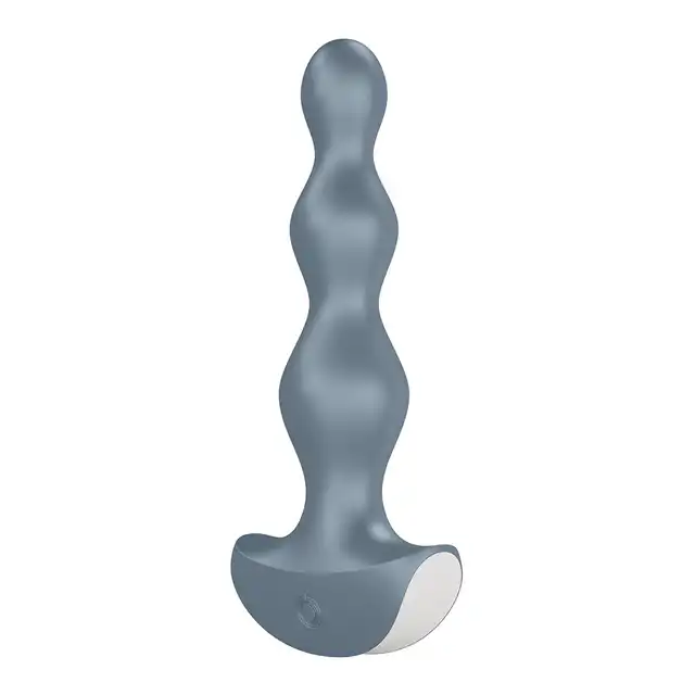 Satisfyer - Lolli Plug 2 Grey - wibrator analny o stożkowym kształcie. Dwa osobne, mocne silniki! 