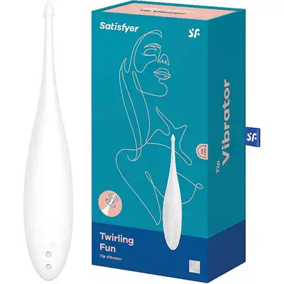 Satisfyer - Twirling Fun White - wyjątkowo precyzyjny stymulator. Dotrze tam gdzie tego chcesz 