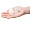 La Gemmes - Yoni Egg Set Clear Quartz - ekskluzywne jajeczka wykonane z kamieni szlachetnych. Noś jako biżuterię 