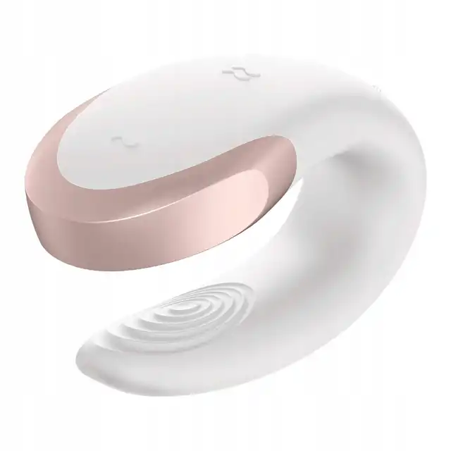 Satisfyer - Double Love White - biały wibrator dla par z serii premium. Elektryzująca przyjemność gwarantowana 
