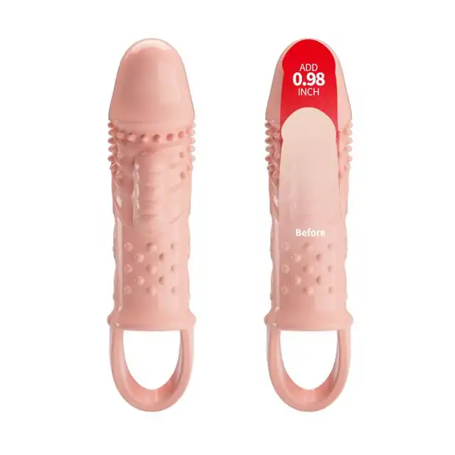 Pretty Love - Cecelia Flesh.  Wibrująca nakładka na penisa ze stymulującymi wypustkami. Super stymulacja mężczyzn i kobiet