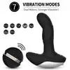 Boys Of Toys - Silicone Massager Black. Wibrujący stymulator prostaty z funkcją podgrzewania i ruchomą końcówką, sterowany na pilota