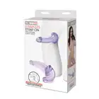 Lux Fetish - Strapless Strap-On Purple. Dwustronny strapon bez uprzęży z innowacyjnym wygięciem. Orgazm dla obydwojga gwarantowany!