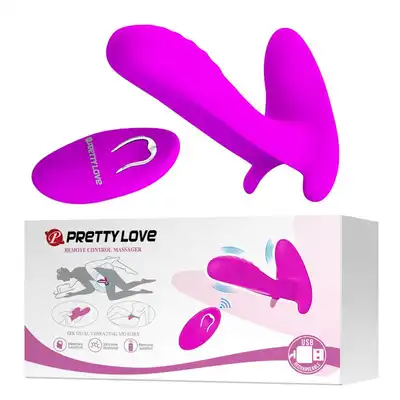 Pretty Love - Remote Control Massager Purple - wielofunkcyjny wibrator dla par w kolorze fioletowym
