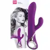 Lovers Premium - Venus Purple. Stylowy wibrator z króliczkiem jakości premium, jednoczesna stymulacja punktu G i łechtaczki