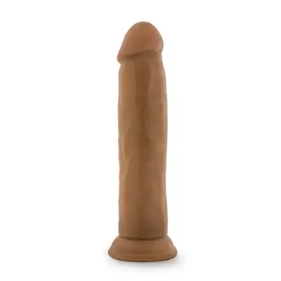 DR. SKIN SILICONE DR. HENRY 9 INCH DILDO WITH SUCTION CUP MOCHA