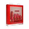 Ouch! - USB-Rechargeable Anal Set. Zestaw analnych wtyczek i wibratorów. Pocisk wibrujący ładowany USB. Niekończąca się analna przyjemność