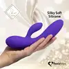 FeelzToys - Lea Purple Glitter - wibrator z króliczkiem do perfekcyjnej stymulacji. Dwa silniki sterowane niezależnie 