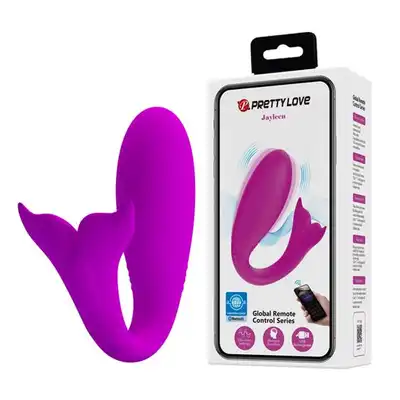 Pretty Love - Jayleen. Wibrujące jajeczko na aplikację, o ergonomicznym kształcie stymulującym z ogonem syrenki 