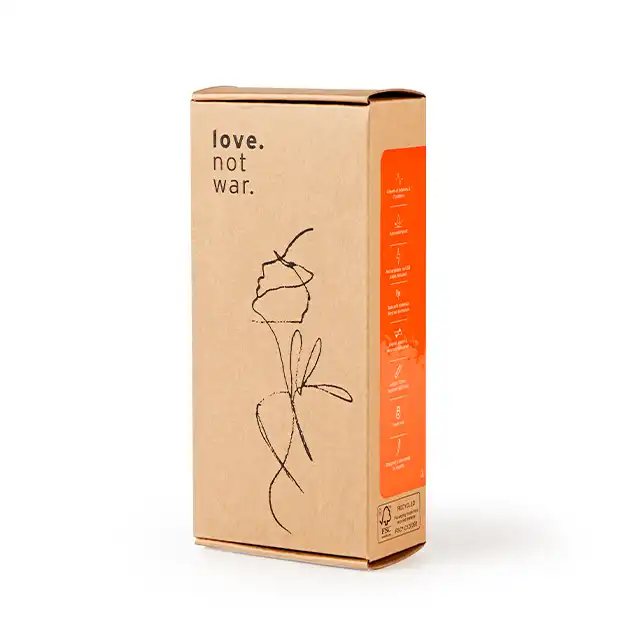 Love Not War - Laska Orange - wibrator o innowacyjnym kształcie i eleganckim wyglądzie 