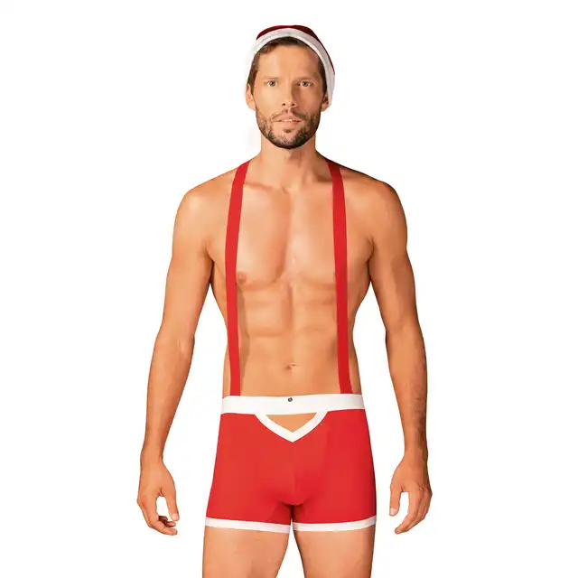 Obsessive - Mr Claus Set L/XL. Seksowny kostium męski  św. Mikołaja. Zmysłowa świąteczna atmosfera czeka na was!
