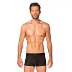 Obsessive - Boldero Boxer Black S/M - klasyczne czarne bokserki z elementami intrygującej siateczki. Nowość wśród bielizny dla mężczyzn 