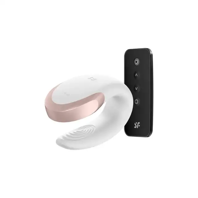 Satisfyer - Double Love White - biały wibrator dla par z serii premium. Elektryzująca przyjemność gwarantowana 