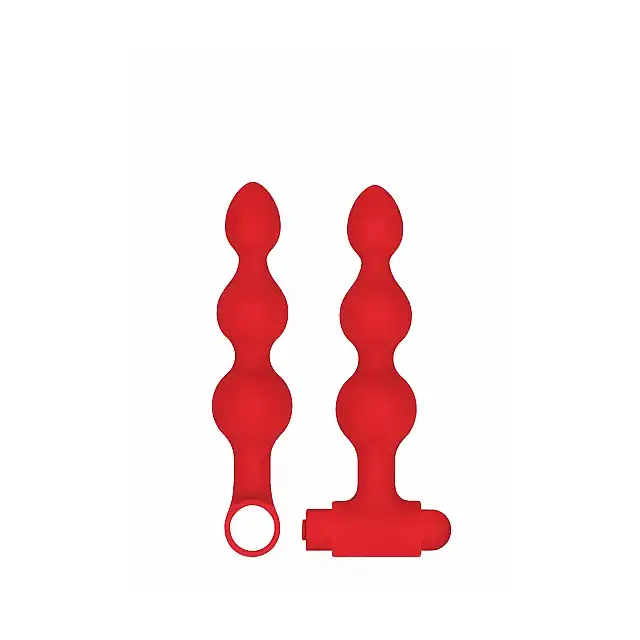 Ouch! - USB-Rechargeable Anal Set. Zestaw analnych wtyczek i wibratorów. Pocisk wibrujący ładowany USB. Niekończąca się analna przyjemność