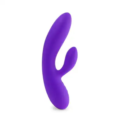 FeelzToys - Lea Purple Glitter - wibrator z króliczkiem do perfekcyjnej stymulacji. Dwa silniki sterowane niezależnie 