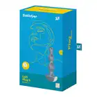 Satisfyer - Lolli Plug 2 Grey - wibrator analny o stożkowym kształcie. Dwa osobne, mocne silniki! 