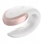 Satisfyer - Double Love White - biały wibrator dla par z serii premium. Elektryzująca przyjemność gwarantowana 