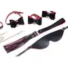 Master Series - Bow Luxury BDSM Set With Travel Bag. Luksusowy zestaw do BDSM zapakowany w elegancką torbę do przechowywania i podróży. Zestaw z kokardkami