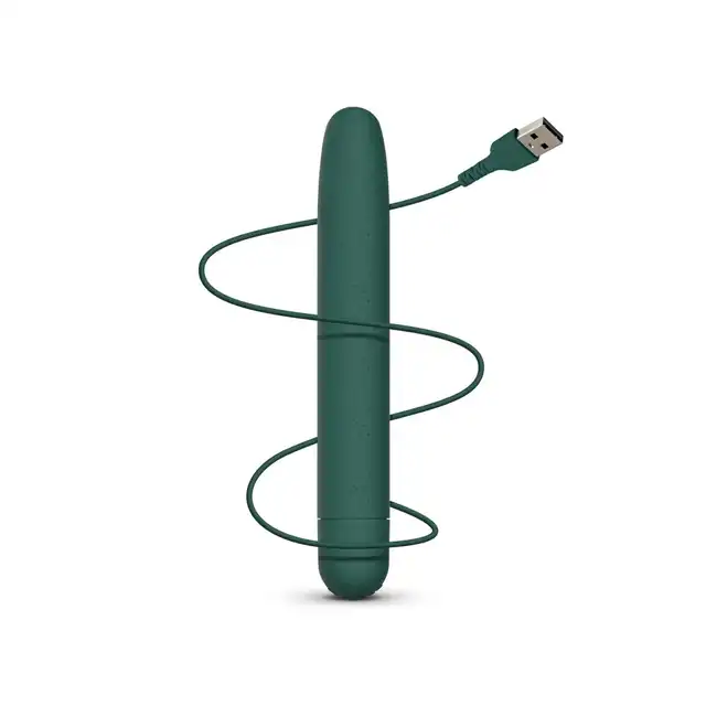 Glov - Atla Bullet Vibrator. Ekologiczny mini wibrator wykonany z recyklingowanego ABSu. Zwężająca końcówka do punktowej stymulacji. Idealny kolor dla każdej eko kobiety.